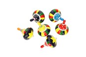 Träleksaker - Playwood Wooden Spinning Top Colour Ø 3.5cm (Assorted) - RS471