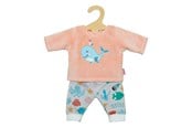 Docka, bamse och tillbehör - Heless Dolls Fluffy Pajama Pink Whale 28-35 cm - 1285