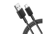 USB-kabel - Anker 322 USB-A to USB-C Nylon cable - 1.8m - Black - A81H6G11