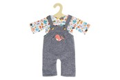 Dockor & Tillbehör - Heless Doll dungarees with T-shirt Whale 28-35 cm - 1215