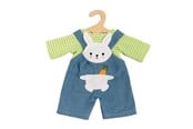 Dockor & Tillbehör - Heless Doll Dungarees with Striped Shirt Bunny Lou 28-35 - 1316