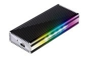 Hårddisk, tillbehör - LC Power LC-M2-C-MULTI-RGB - storage enclosure - M.2 NVMe Card / SATA 10Gb/s - USB 3.2 (Gen 2) - LC-M2-C-MULTI-RGB