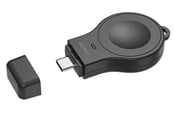 Battery - Deltaco AWC-102 - Mini wireless charger for apple watch USB-C black - AWC-102
