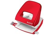 Skrivbordstillbehör - Leitz Hålslag WOW 5008 Metall 2-hål (EU) / 30ark Röd - 50081026