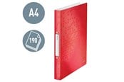 Arkivering & Förvaring - Leitz Ringpärm WOW PP A4 2RR/25mm Röd - 42570026