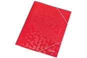 Arkivering & Förvaring - Leitz 3-klaffmapp WOW A4 kartong Röd - 39820026