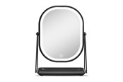 Sminkspeglar - Gillian Jones Mirror With LED Light and Tray - Black - 5713982011470
