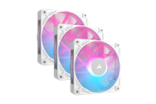 Chassi fläkt - Corsair iCUE LINK RX120 RGB 3-pack - Chassi fläkt - 120mm - Vit med RGB-ljus - 36 dBA - CO-9051022-WW