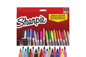 Skriv- och ritverktyg - Sharpie permanent markör | Färgutbud i begränsad upplaga | Fint tips | 18 st tuschpennor | Tillbaka till skol-kit - 2204015