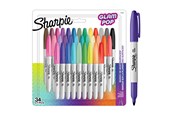 Skriv- och ritverktyg - Sharpie Glam Pop Permanente Markörer | Fin spids för fede detaljer | Assorterade livlige färger | 34 markörpenne - 2198891