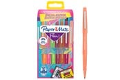 Skriv- och ritverktyg - Paper Mate Flair filtspetspennor | Mediumspets (0,7 mm) | Retrofärger | 16 stycken - 2180625