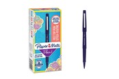 Skriv- och ritverktyg - Paper Mate Flair-tuschpennor | Mediumspets (0,7 mm) | Marinblå | 12 st. - 2045254