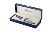 Skriv- och ritverktyg - Waterman Expert Deluxe | Reservoarpenna | Metall- och stengrå lack med palladiumbelagd trim | Palladium fin spets | Presentlåda - 2187688