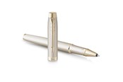 Skriv- och ritverktyg - Parker IM Monokrom Rollerball Pen | Champagnefinish och trimning | Fina punkt | Svart bläck | Presentlåda - 2172955
