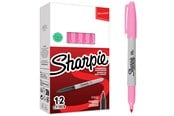 Skriv- och ritverktyg - Sharpie permanente markörer | Fint tips för djärva detaljer | Rosa bläck | 12 delar - 2025035