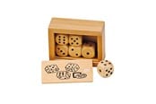 Träleksaker - Goki Dice Set Wood - HS239