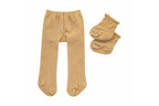 Dockor & Tillbehör - Heless Doll Tights with Socks - Gold 28-35 cm - 4761