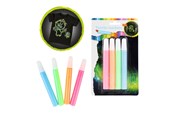 Hobby Tillbehör - Toi-Toys Squeeze Textile Markers Glow in the Dark 4 pcs. - 47113A