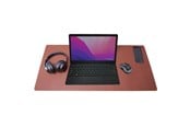 Musmattor och tillbehör - Desire2 Prestige Pad Desk Mat 400x900mm Brown - D2DMBN