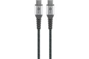 USB-kabel - Goobay USB-C <-> USB-C - Sleeve - 0.5m - Svart - 4040849493010