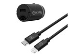 Mobile - Adapters & Chargers - CELLY ProPower car power adapter - ultra compact - 24 pin USB-C - 20 Watt - CCMINILIGHT