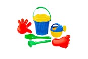 Utomhuslek - Cavallino Toys Cavallino Classic Bucket Set Blue 7 pieces. - 9460WD01