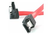 SATA kabel - StarTech.com 18in Latching SATA to Right Angle SATA Serial ATA Cable - SATA cable - 46 cm - LSATA18RA1