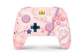 Spel Tillbehör - PowerA Enhanced trådlös handkontroll för Nintendo Switch - Filt med prinsessan Peach - Wireless Controller - Nintendo Switch - NSGP0255-01