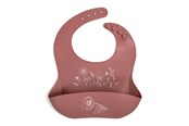 Babyvård - Filibabba Silicone bib with print - Fall Flowers - FI-02246