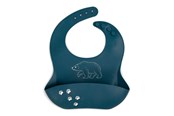 Babyvård - Filibabba Silicone bib with print - Bear - FI-02248