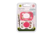 Babyvård - Barnets Favorit 2 pak luftsutter silikone 0-6 mdr. – Pink/Hvid - BF-10005-1
