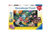 Pusselspel - Ravensburger Animals In Space 2x12p - 12000857