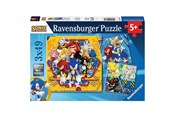 Pusselspel - Ravensburger Sonic 3x49pc - 12001133