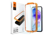 Mobiltelefontillbehör-Skyddsfilm - Spigen Glass tR AlignMaster 2 Pack -  Samsung Galaxy A55 - AGL07775
