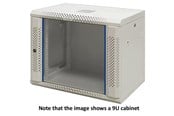 Chassi - Deltaco 19? wall cabinet 6U 600 × 450 glass door white - Chassi - Wall mount - Vit - WS64066000