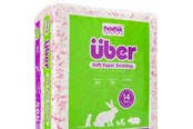 Gnagare - Über Papperströ 36L Rosa/Vit - 45051