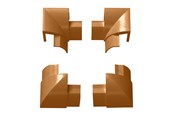 Kabel sleeve - D-LINE Splitter Contact Square Circular 4 parts (oak) - IBEBAP22QSP