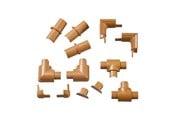 Kabel sleeve - D-LINE Adapter Kit 16x8mm 13 Pieces Oak coloured - RETAP1608O