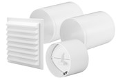Ventilation - Fresh Ytterväggskit Intellivent YVG D125 - 197245
