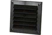 Ventilation - Fresh Brick grid 150x150 mm, Black plastic - 181706