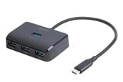 USB Hub - Deltaco HUB203 USB-C USB Hub - USB 3.0 - 4 porte - Silver - USBC-HUB203