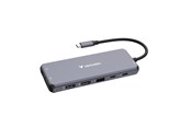 USB Hub - Verbatim CMH-14 14-Port USB-C Pro Multiport Hub USB Hub - USB 3.1 - 14 porte - Grey - 32154