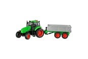Leksaksbil - Kids Globe Tractor with Trailer Light & Sound 1:32 - 510653