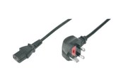 Strömkabel (intern) - DIGITUS power cable - power IEC 60320 C13 to BS 1363 - 1.8 m - AK-440107-018-S