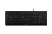 Tangentbord - Cherry STREAM KEYBOARD - Tangentbord - Nordisk - Svart - JK-8502PN-2