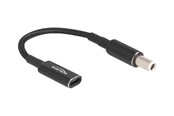 Strömkabel (intern) - DeLOCK - power adapter - 24 pin USB-C to DC jack 7.4 x 5.0 mm - 15 cm - 60037