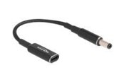 Strömkabel (intern) - DeLOCK - power adapter - 24 pin USB-C to DC jack 5.5 x 2.1 mm - 15 cm - 60039