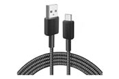 USB-kabel - Anker 322 USB-A to USB-C Nylon cable - 0.9m - Black - A81H5G11