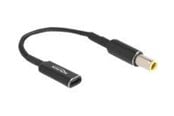 Strömkabel (intern) - DeLOCK - power adapter - 24 pin USB-C to DC jack 7.9 x 5.5 mm - 15 cm - 60041