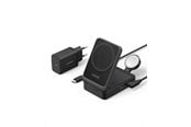 Mobile - Adapters & Chargers - Anker MagGo Wireless Charging Station (Foldable 3-in-1) - Black - B2557312